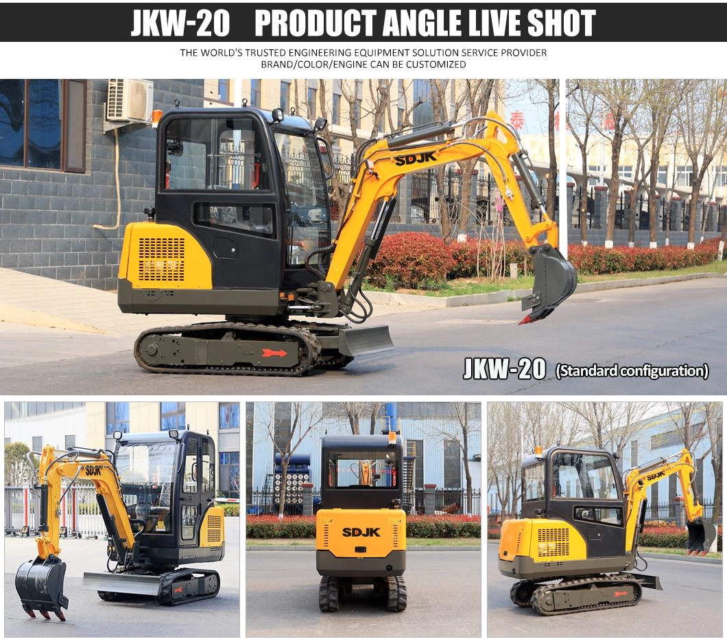 Best Selling 1.0 Ton 2 Ton 3 Ton New China CE ISO Small Digger Crawler Hydraulic Farm Garden Diesel Used Mini Excavator Cheap Factory Price for Sale