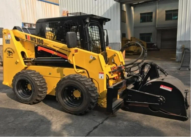 E-Tech Multi-Function Mini Skid Steer Loader Chinese Brand Skidsteer Loader with Attachment for Sale