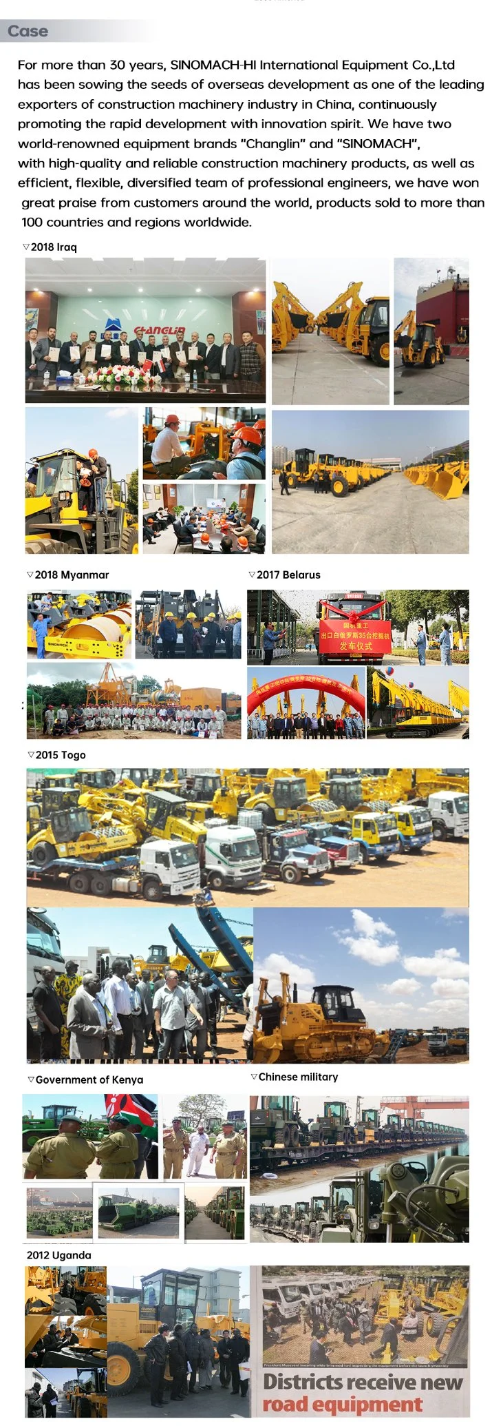 Changlin Py180h Motor Grader Road Construction Machinery